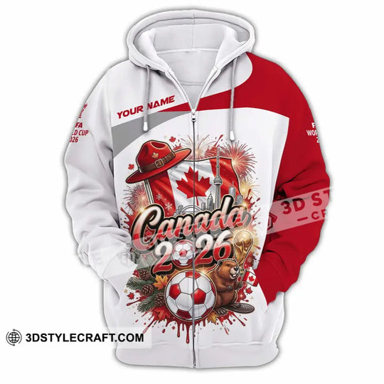 Unisex Shirt - Custom Canada World Cup 2026 3D Shirt style option 3