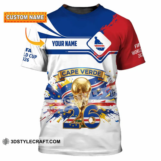 Unisex Shirt - Custom Cape Verde FIFA World Cup 2026 3D Shirt style option 1