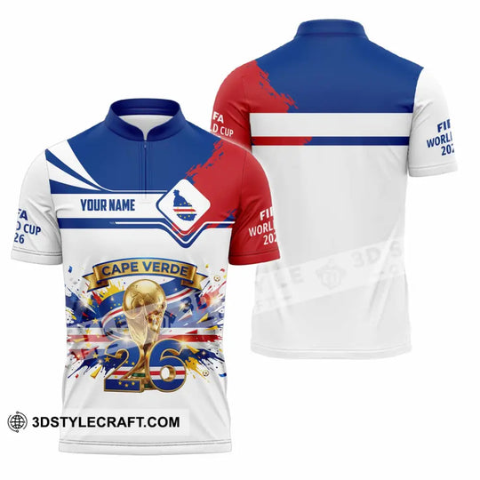Unisex Shirt - Custom Cape Verde FIFA World Cup 2026 3D Shirt style option 2