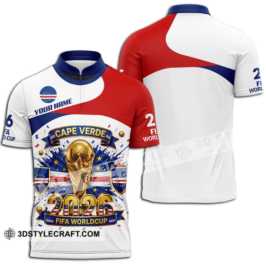 Unisex Shirt - Custom Cape Verde World Cup 2026 3D Shirt style option 2