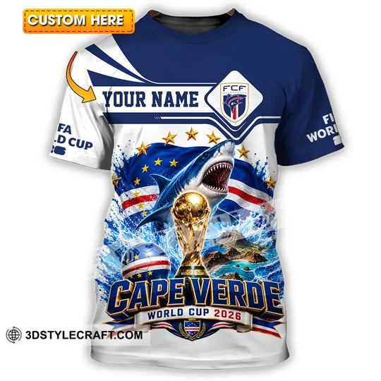 Unisex Shirt - Custom Cape Verde World Cup 2026 Shirt style option 1