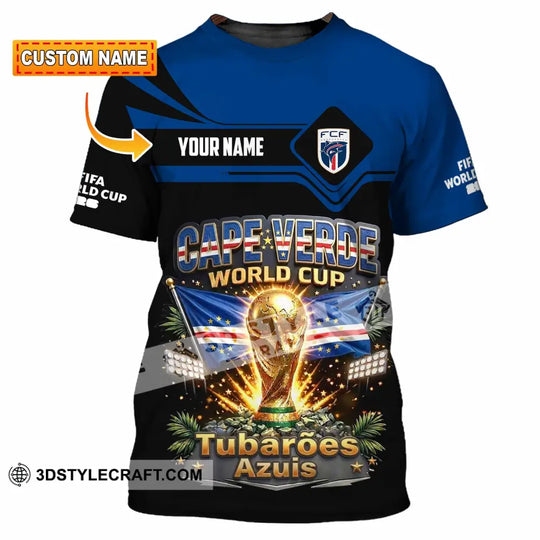 Unisex Shirt - Custom Cape Verde World Cup 2026 Shirt style option 1