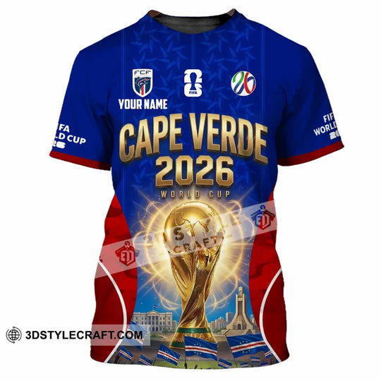 Unisex Shirt - Custom Cape Verde World Cup 2026 Shirt style option 2