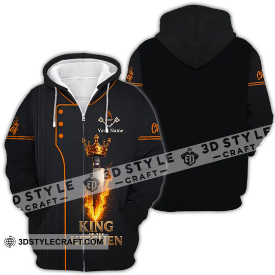 Unisex Shirt - Custom Chef King Kitchen 3D Shirt style option 4