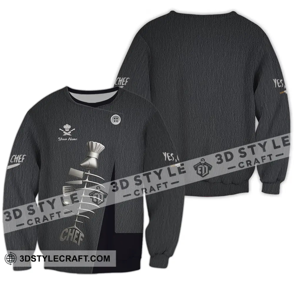 Unisex Shirt - Custom Chef Shirt Long Sleeve / S T-shirt