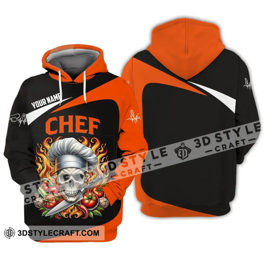 Unisex Shirt - Custom Chef Name Shirt, Skull Chef style option 2