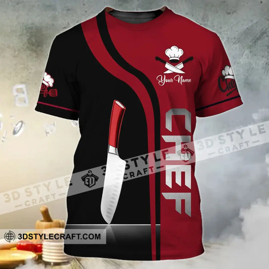 Unisex Shirt - Custom Chef Name T-Shirt, Kitchen Knife style option 2