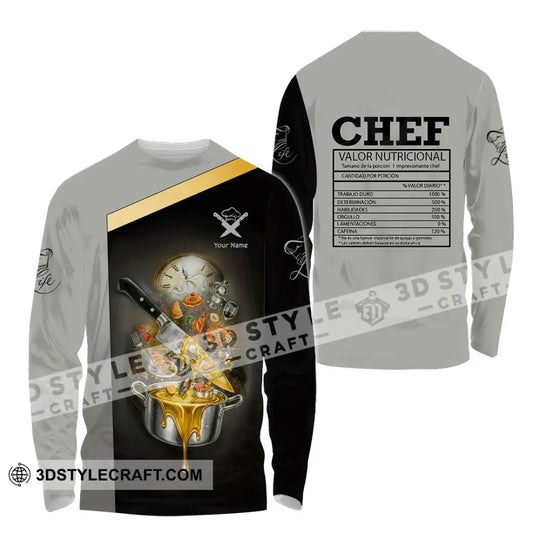 Unisex Shirt - Custom Chef Valor Nutricional Shirt style option 4