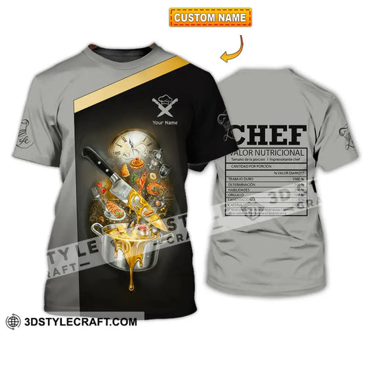 Unisex Shirt - Custom Chef Valor Nutricional Shirt T-shirt