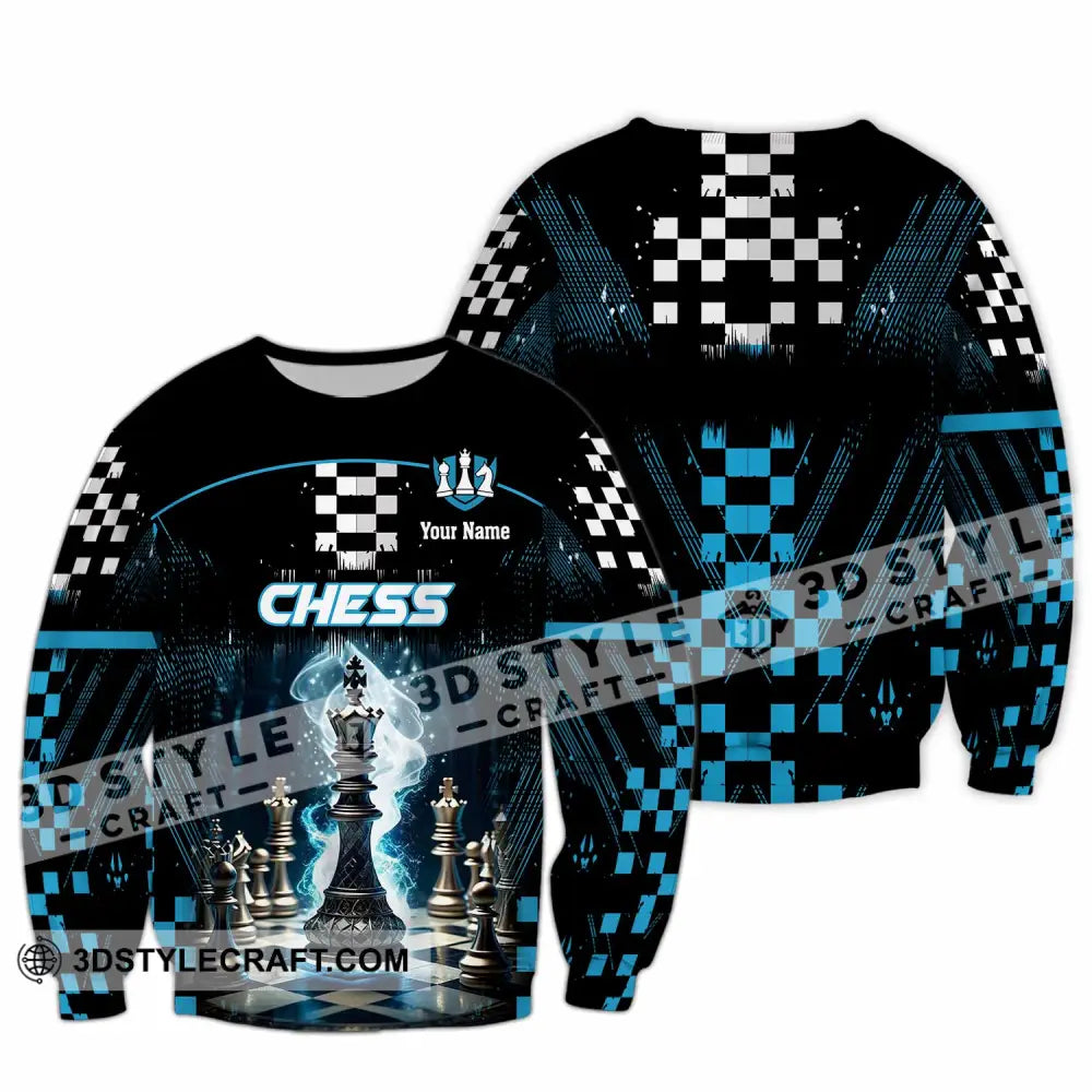 Unisex Shirt - Custom Chess 3D Shirt Long Sleeve / S T-shirt