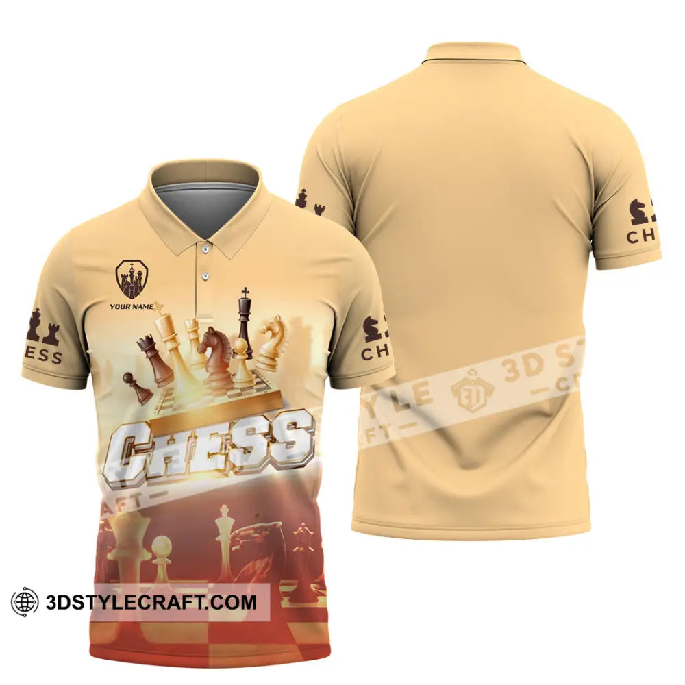 Unisex Shirt - Custom Chess 3D Shirt - Polo Shirt / S - T-shirt