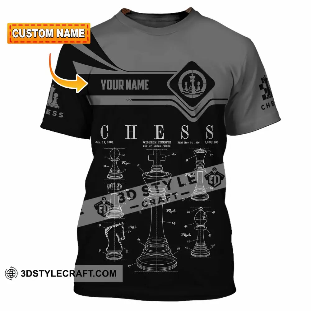 Unisex Shirt - Custom Chess 3D Shirt T-shirt