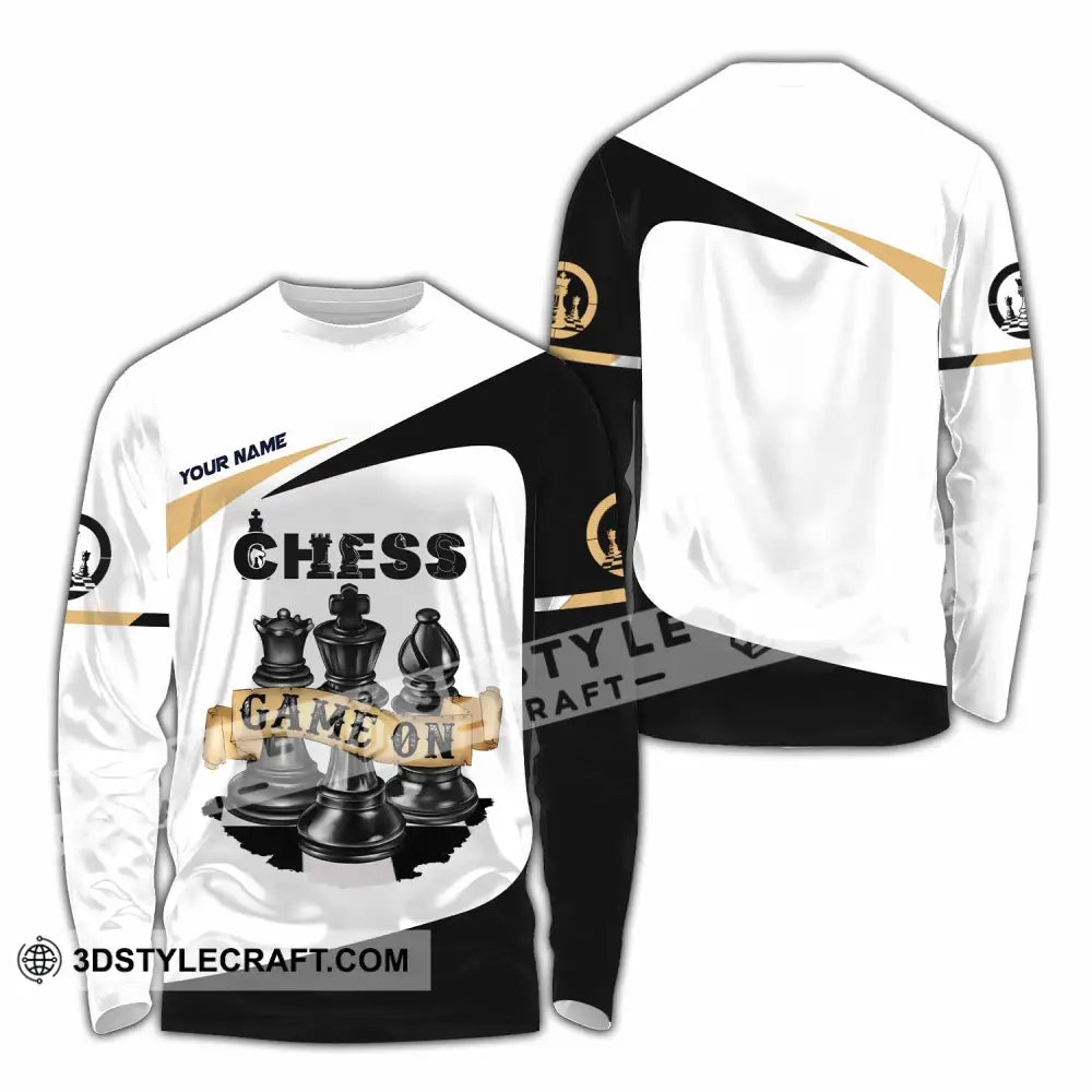 Unisex Shirt - Custom Chess Game On Shirt Long Sleeve Shirt / S T-shirt