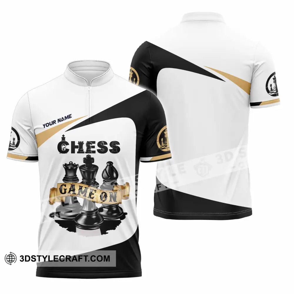 Unisex Shirt - Custom Chess Game On Shirt Zipper Polo Shirt / S T-shirt
