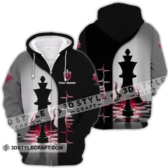 Unisex Shirt - Custom Chess Heartbeat Lover Shirt style option 4