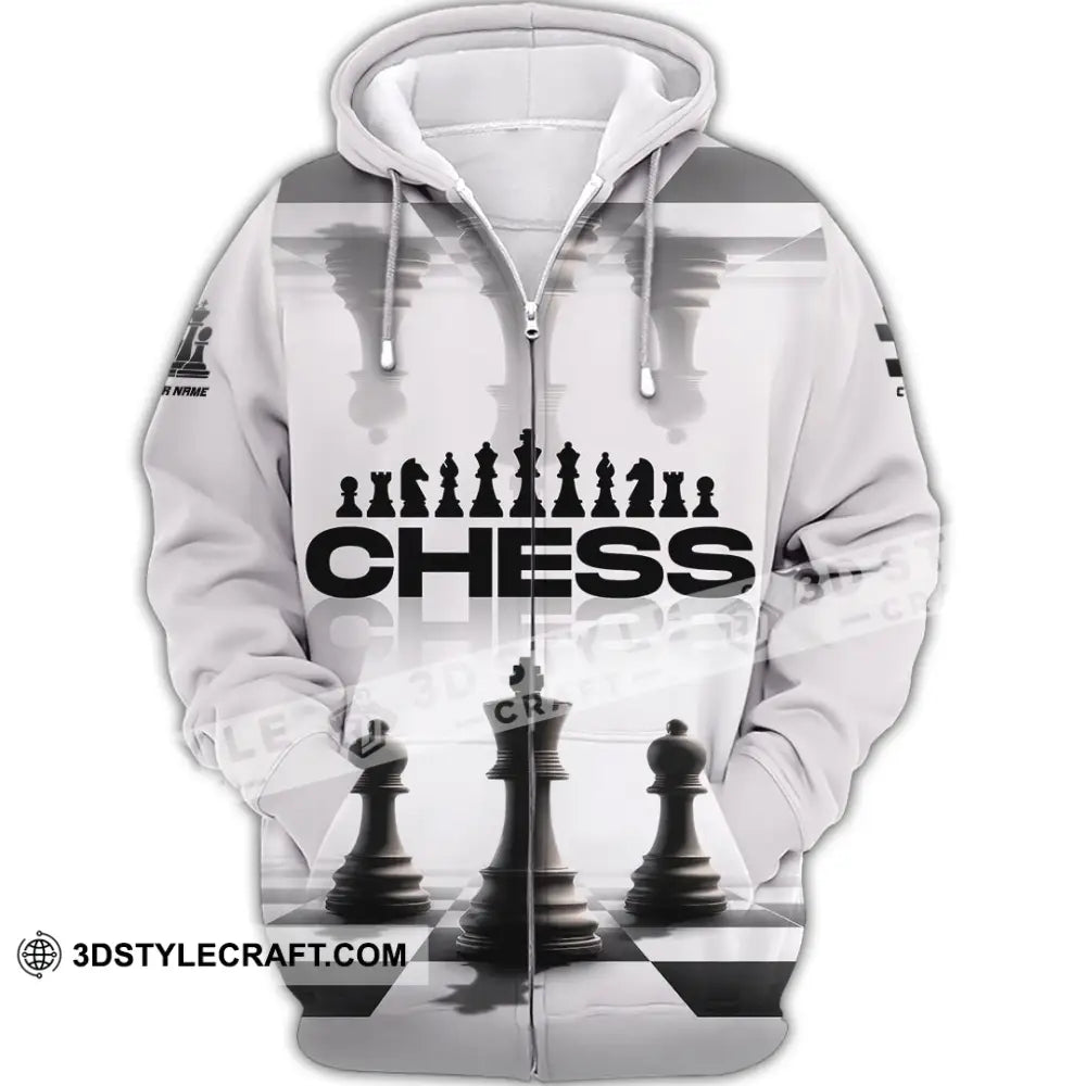 Unisex Shirt - Custom Chess Lover 3D Shirt Zipper Hoodie / S T-shirt