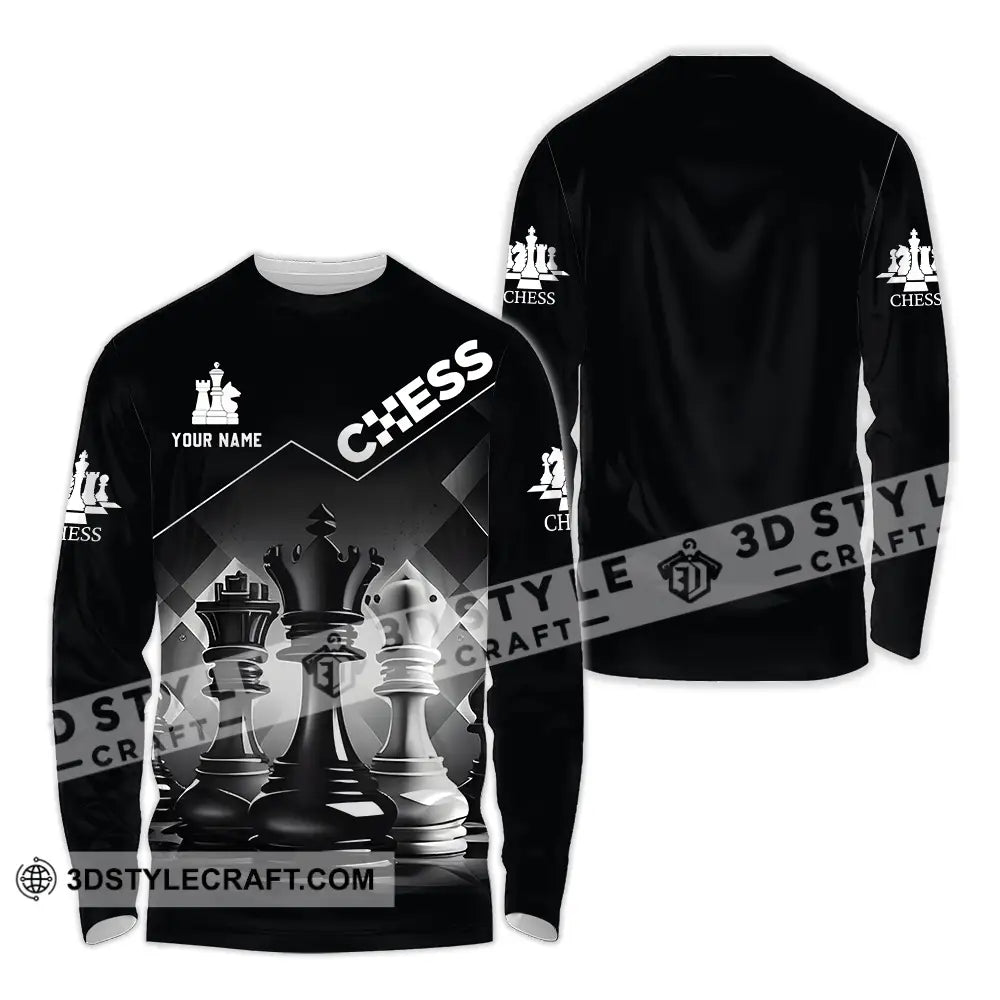 Unisex Shirt Custom Chess Player Shirt Long Sleeve Shirt / S T shirt