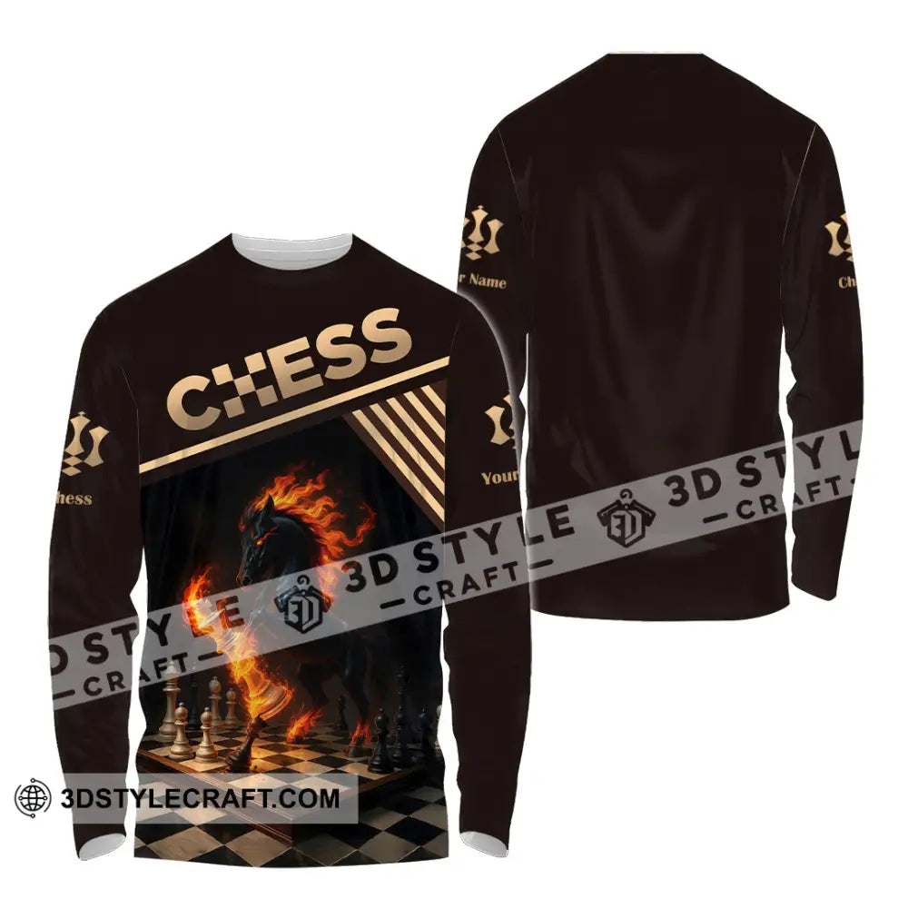 Unisex Shirt - Custom Chess Sport Shirt Long Sleeve Shirt / S T-shirt