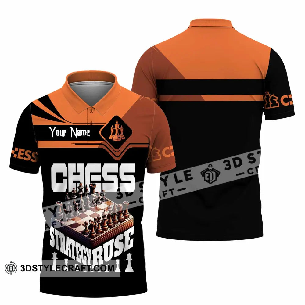 Unisex Shirt Custom Chess Strategy Ruse Shirt Polo Shirt / S T shirt