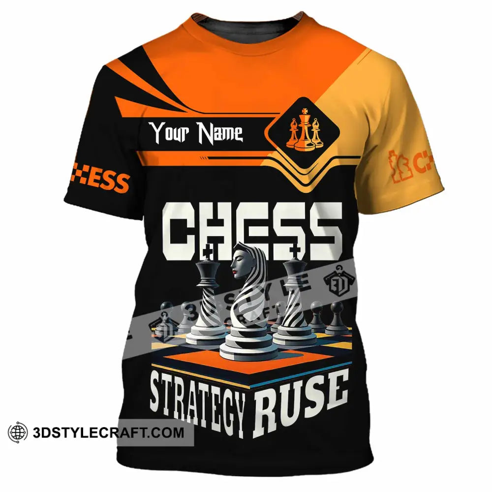 Unisex Shirt Custom Chess Strategy Ruse Shirt T Shirt / S T shirt
