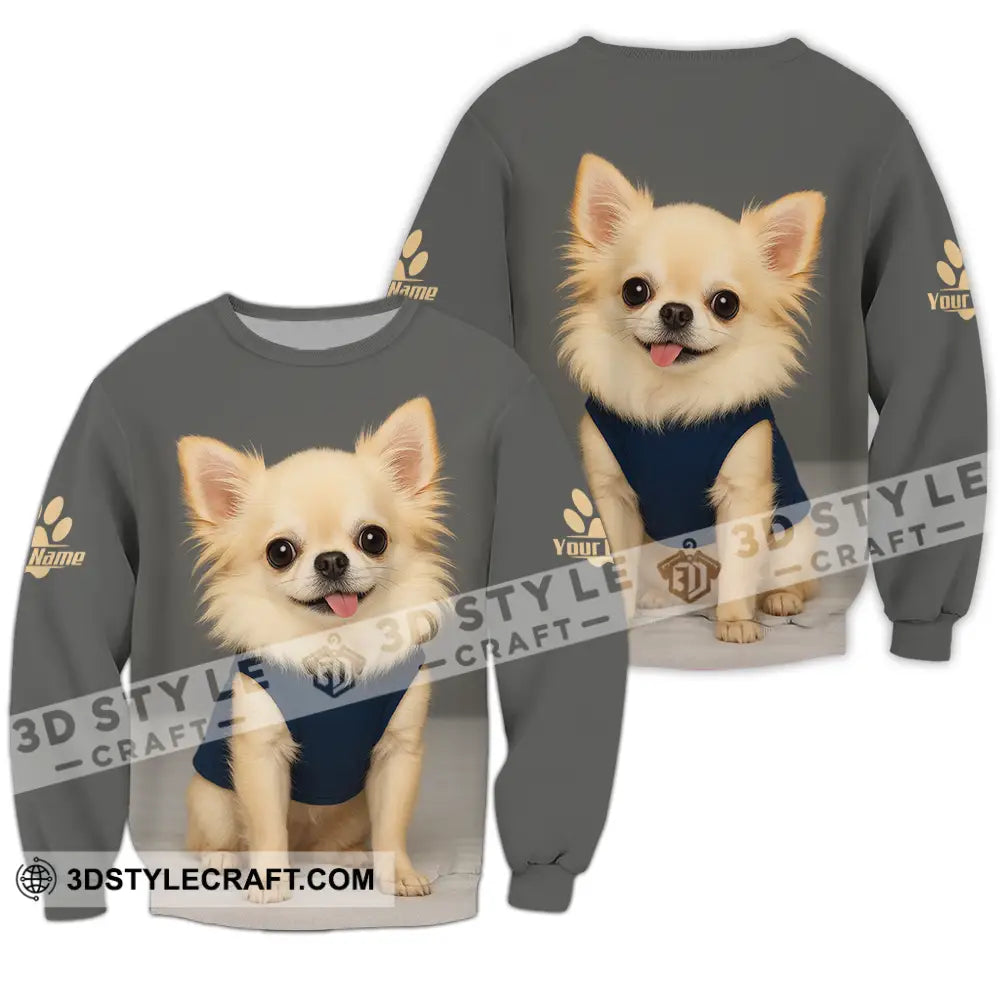 Unisex Shirt - Custom Chihuahua Shirt Long Sleeve / S T-shirt