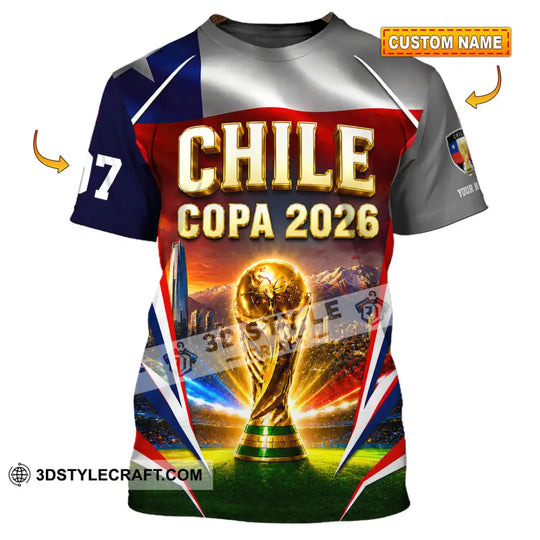 Unisex Shirt - Custom Chile Copa 2026 Shirt style option 1