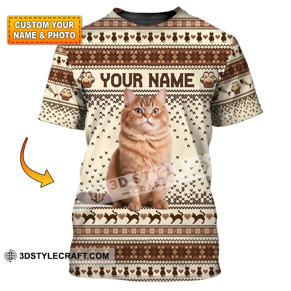 Unisex Shirt - Custom Christmas Pet 3D Shirt T-Shirt / S T-shirt