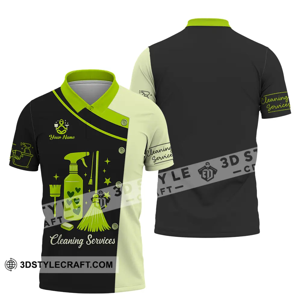 Unisex Shirt - Custom Cleaning Service Shirt Polo Shirt / S T-shirt