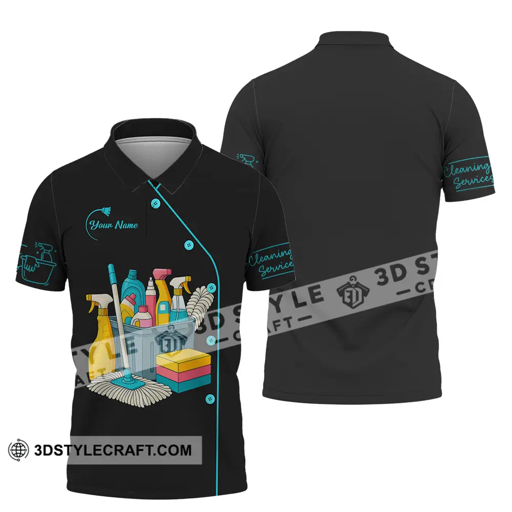 Unisex Shirt - Custom Cleaning Service Shirt Polo Shirt / S T-shirt