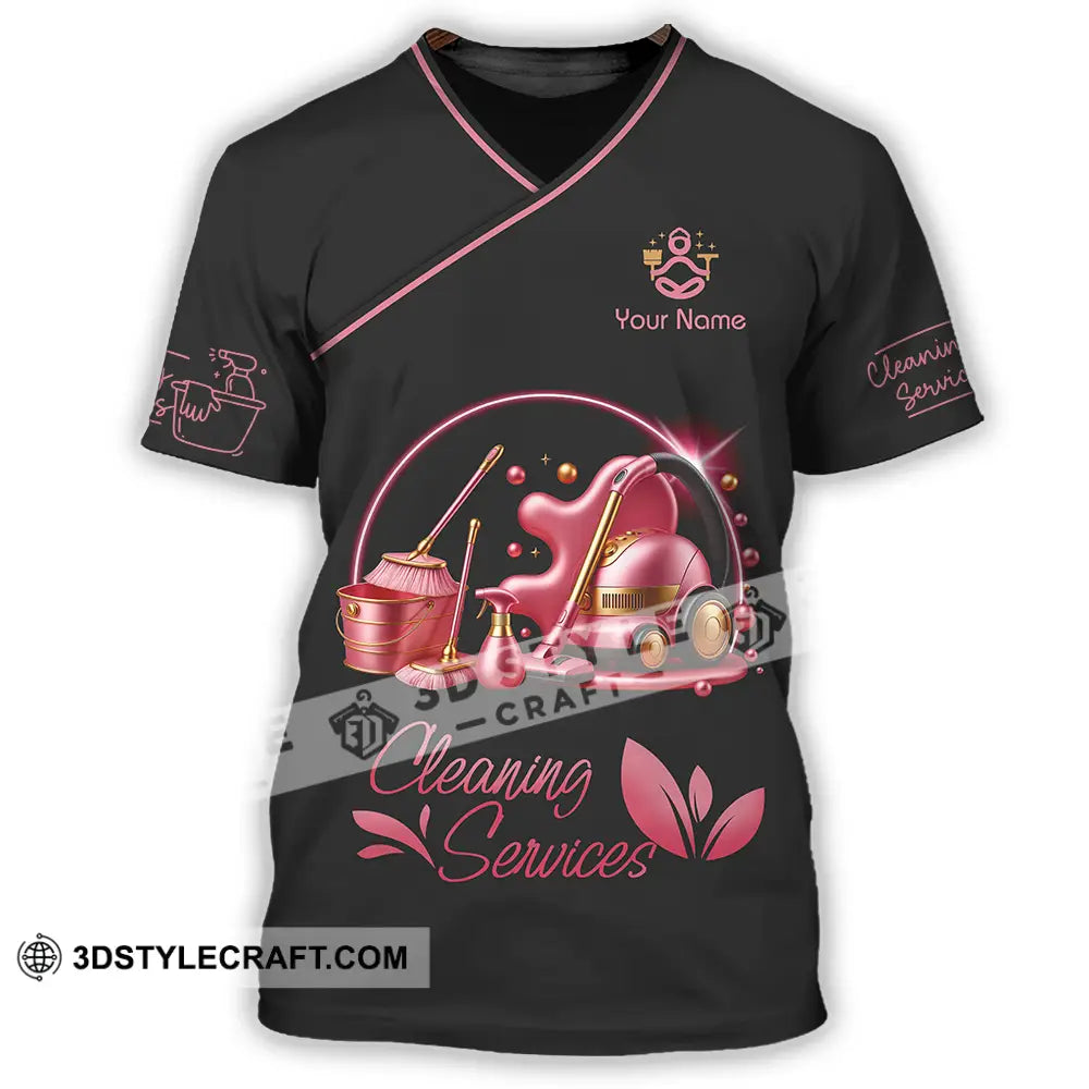 Unisex Shirt - Custom Cleaning Service Shirt T-Shirt / S T-shirt