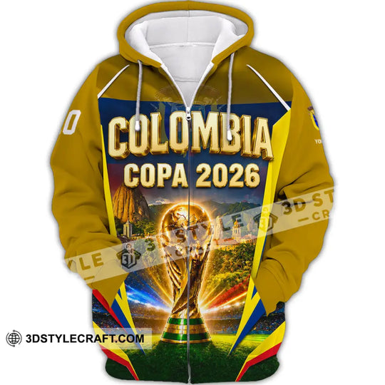 Unisex Shirt - Custom Colombia Copa 2026 Shirt style option 3