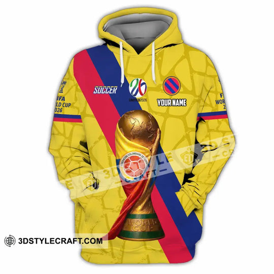 Unisex Shirt - Custom Colombia Fifa World Cup 2026 3D Shirt style option 4