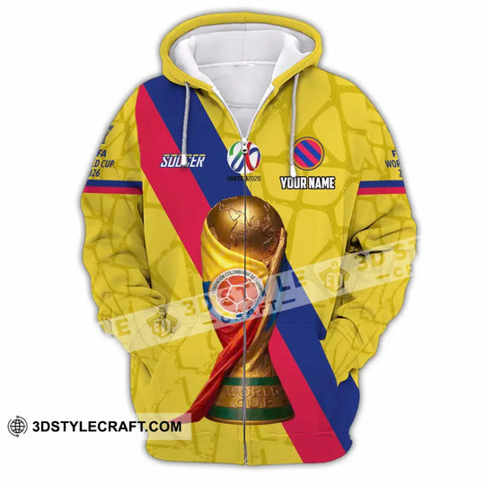 Unisex Shirt - Custom Colombia Fifa World Cup 2026 3D Shirt style option 3