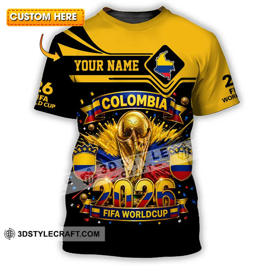 Unisex Shirt - Custom Colombia World Cup 2026 Shirt style option 1