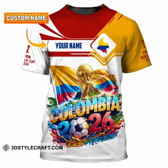 Unisex Shirt - Custom Colombia World Cup 2026 Shirt style option 1