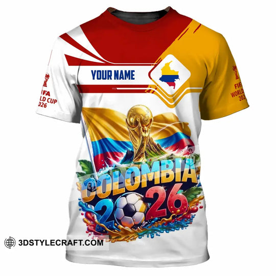 Unisex Shirt - Custom Colombia World Cup 2026 Shirt style option 2