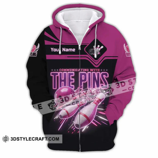Unisex Shirt - Custom Communicating With The Pins Bowling Shirt style option 4