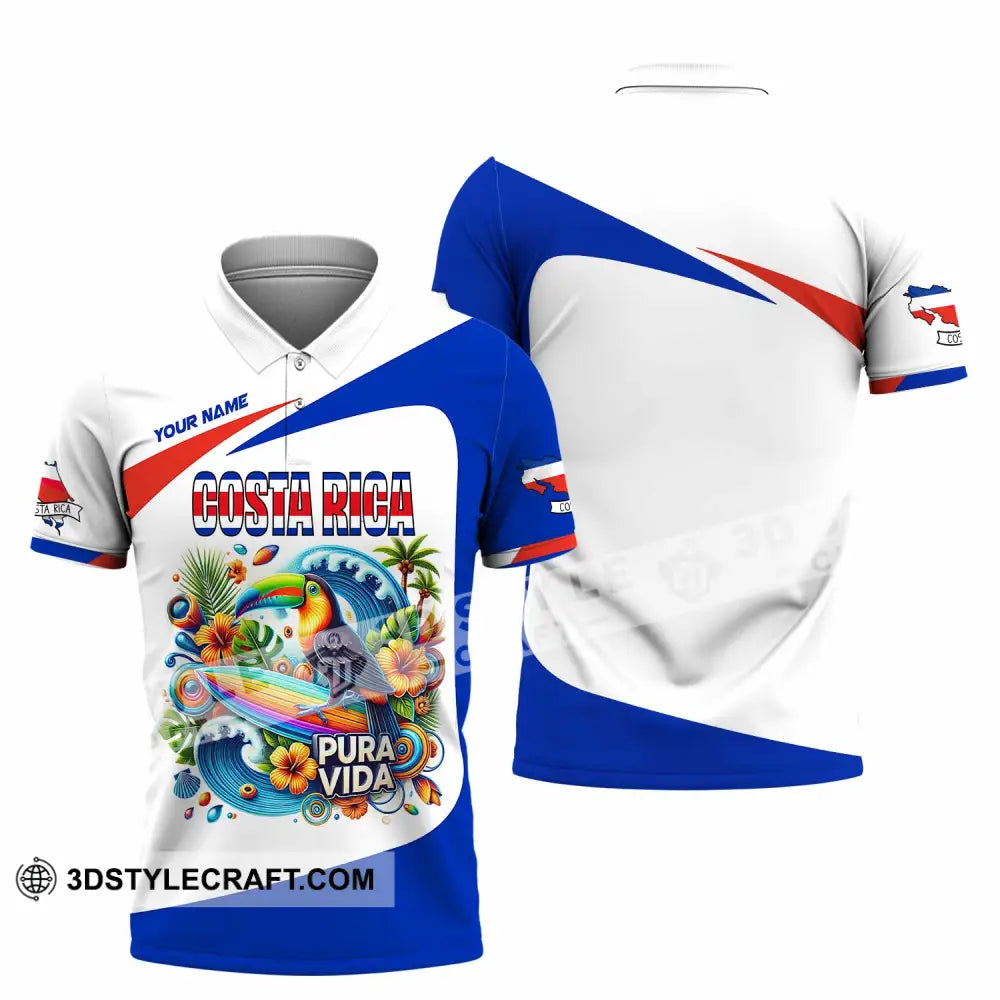 Unisex Shirt - Custom Costa Rica Shirt Polo Shirt / S T-shirt