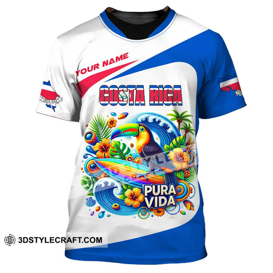 Unisex Shirt - Custom Costa Rica Pura Vida 3D Shirt T-Shirt / S T-shirt