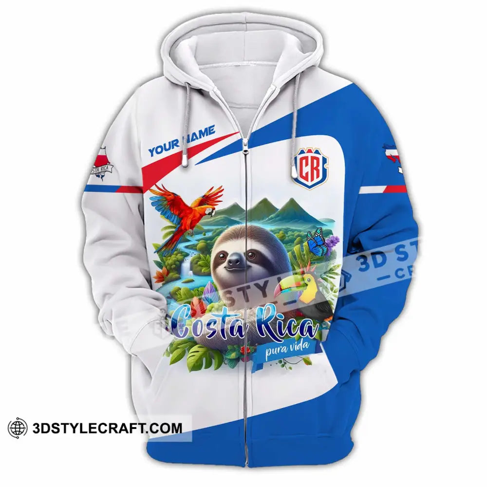 Unisex Shirt - Custom Costa Rica Shirt Zipper Hoodie / S T-shirt