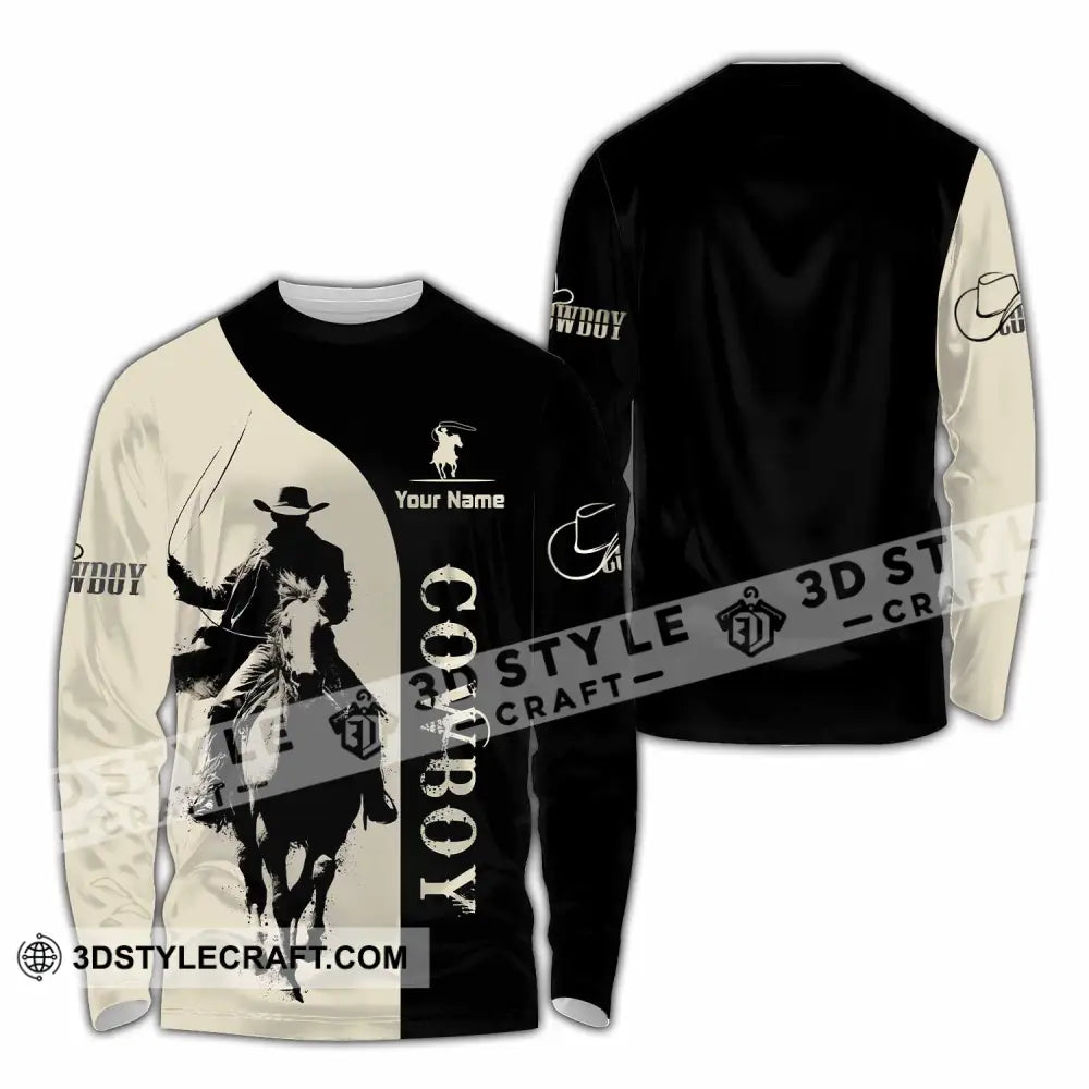 Unisex Shirt - Custom Cowboy Shirt - Long Sleeve Shirt / S - T-shirt