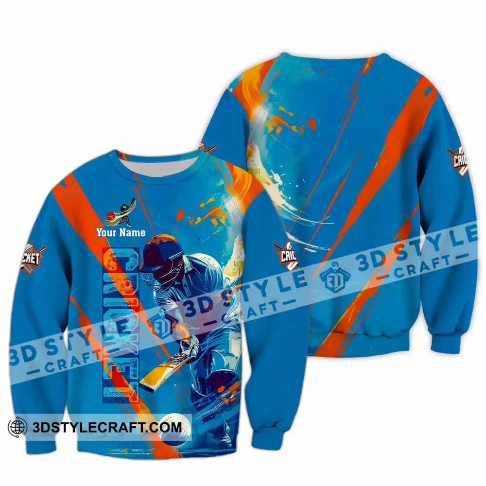 Unisex Shirt - Custom Cricket 3D Shirt Long Sleeve / S T-shirt