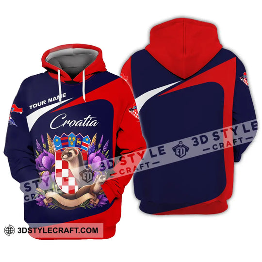 Unisex Shirt - Custom Croatia 3D Shirt style option 3