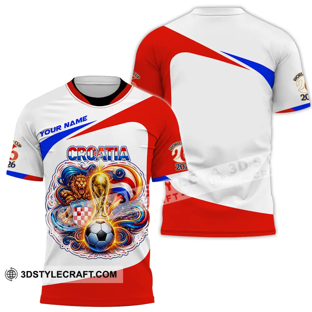 Unisex Shirt - Custom Croatia FIFA World Cup 2026 3D Shirt T-Shirt / S T-shirt