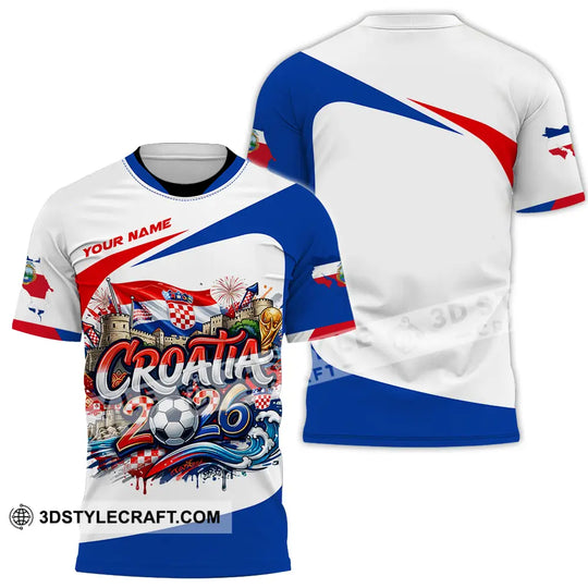 Unisex Shirt - Custom Croatia Fifa Club World Cup 2026 3D Shirt style option 2