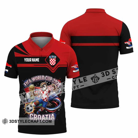 Unisex Shirt - Custom Croatia Fifa World Cup 2026 3D Shirt style option 2