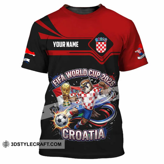 Unisex Shirt - Custom Croatia Fifa World Cup 2026 3D Shirt style option 4