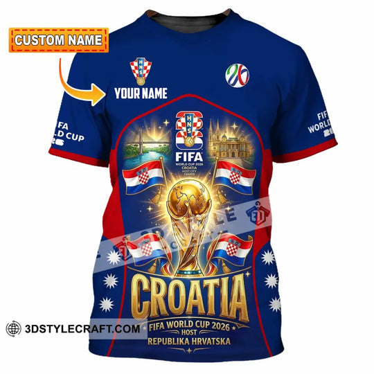 Unisex Shirt - Custom Croatia World Cup 2026 Shirt style option 1