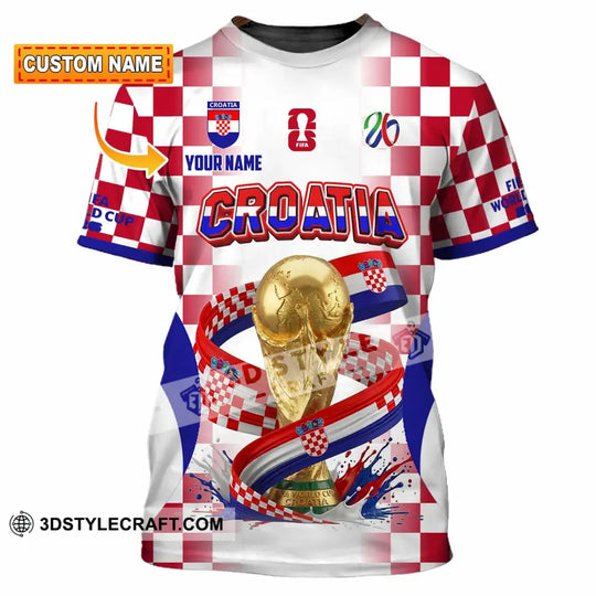 Unisex Shirt - Custom Croatia World Cup 2026 Shirt style option 1