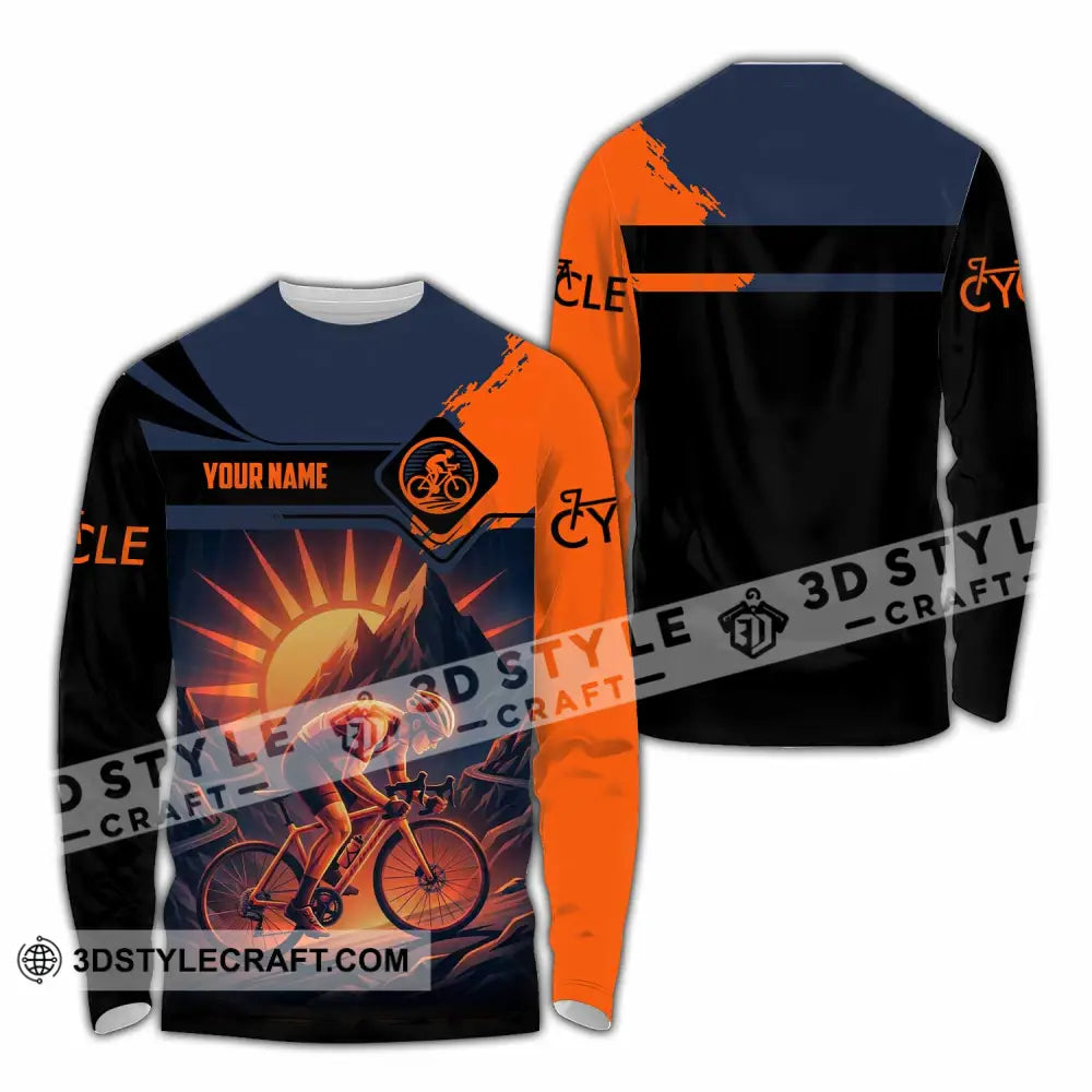 Unisex Shirt - Custom Cycle 3D Shirt Long Sleeve Shirt / S T-shirt